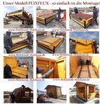 Faltbare Markthütte Verkaufshütte Modell FlixFlux Markthüttenvermietung