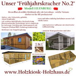 Holzhaus Gartenhaus Kiosk Holz Holzkiosk Verkaufshaus Verkaufshütte Biergarten Gartenlaube EILENBURG