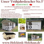 Holzhaus Gartenhaus Kiosk Holz Holzkiosk Verkaufshaus Verkaufshütte Biergarten Gartenlaube KYRITZ
