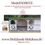 Holzhaus Gartenhaus Kiosk Holz Holzkiosk Verkaufshaus Verkaufshütte Biergarten Gartenlaube KYRITZ