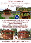 Gartenpavillon Gastropavillon Pavillon Sitzecke Holzpavillon Modell Trebeltal