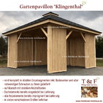Gartenpavillon Gastropavillon Pavillon Sitzecke Holzpavillon Modell Müritztal Datenblatt