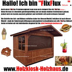 Faltbare klappbare Markthütte Verkaufshütte Eventhütte Holzhütte Modell "FlixFlux deluxe"
