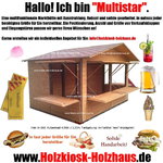 Markthütte Verkaufshütte Eventhütte Holzhütte Modell "MULTISTAR"