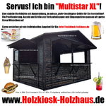 Markthütte Verkaufshütte Eventhütte Holzhütte Modell "MULTISTAR XL"