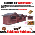 Markthütte Verkaufshütte Eventhütte Holzhütte Modell "WINTERZAUBER"