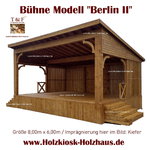 Holzbuehne, Freilichtbuehne, Holzterrasse, Waldbuehne Modell Berlin II