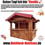 Markthuette, Kiosk, Biergarten, Gartenhaus, Verkaufsstand, Verkaufshuette, Holzhaus mit Reetdach in individuellem Design