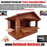 Markthuette, Kiosk, Biergarten, Gartenhaus, Verkaufsstand, Verkaufshuette, Holzhaus mit Reetdach in individuellem Design